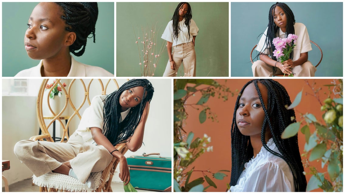 Featured: Edited model portraits compiled into a collage