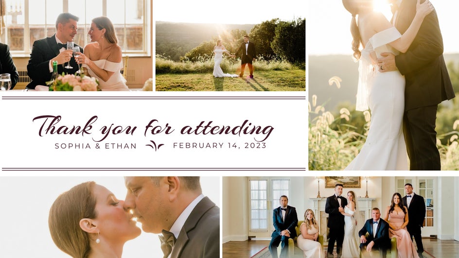 After: touch up tab applied to wedding photo collage.